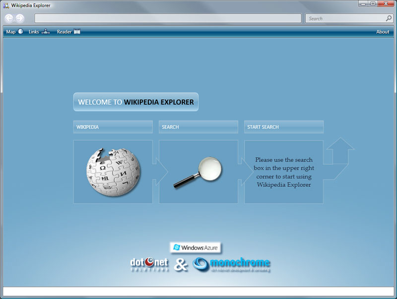 Wikipedia Explorer splashscreen